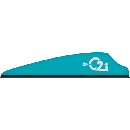 Q2i Fusion X-II Vanes Teal 3 in. 100 Pack
