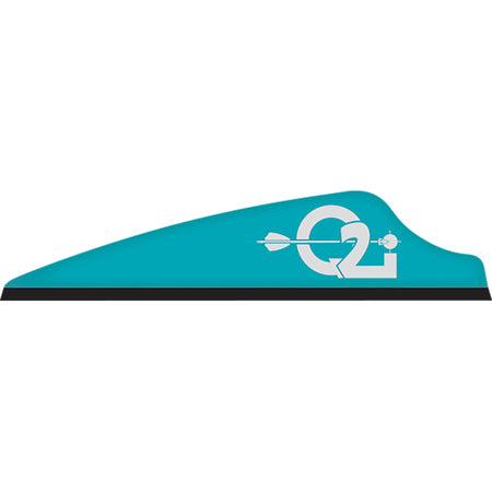 Q2i Fusion X-II SL Vanes Teal 1.75 in. 100 Pack