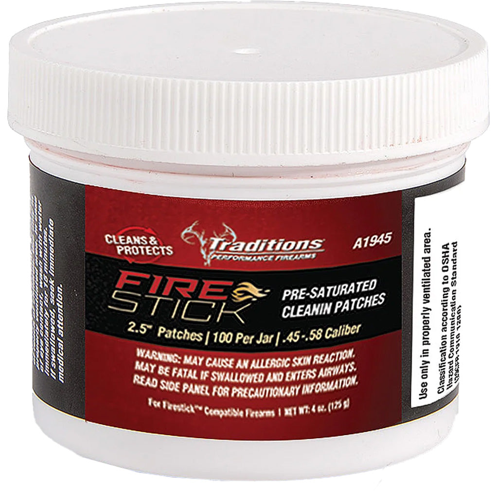 Traditions Firestick Pre-Saturated Cleaning Patches, 100 Count