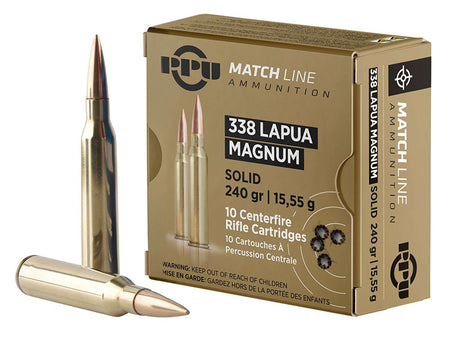 Prvi Partizan Match .338 Lapua Magnum 240 gr Solid ammo