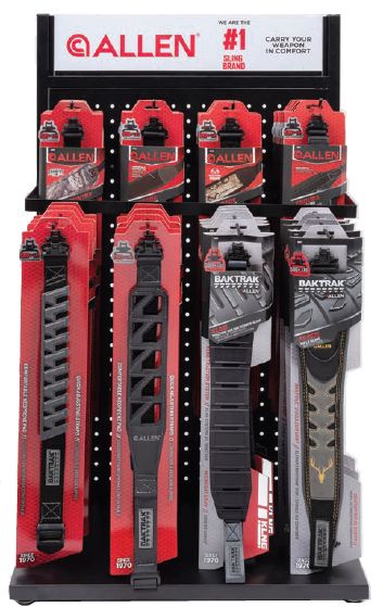 Allen 48-Piece Rifle Sling Display Kit - 8 Models, 6 Pieces Each