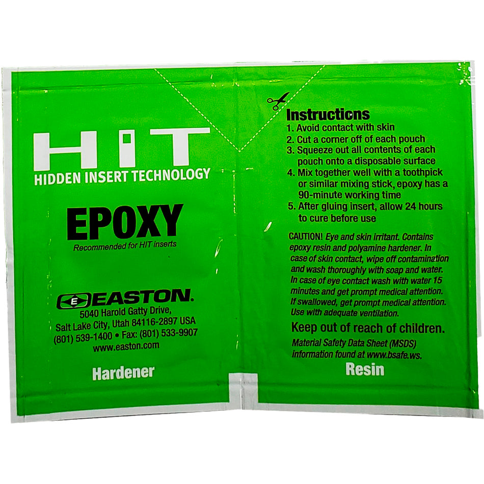 Easton HIT Epoxy Adhesive Pouch - 3 Pack
