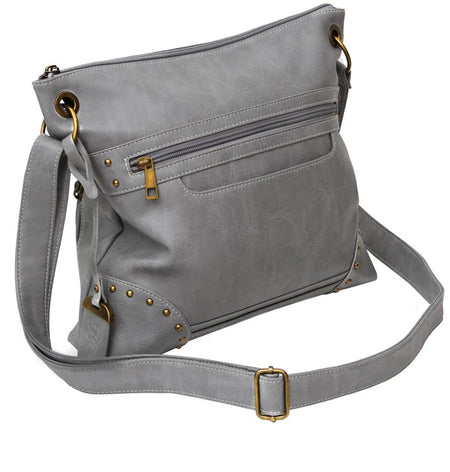 Bulldog Concealed Carry Cross Body Purse with Holster, Grey