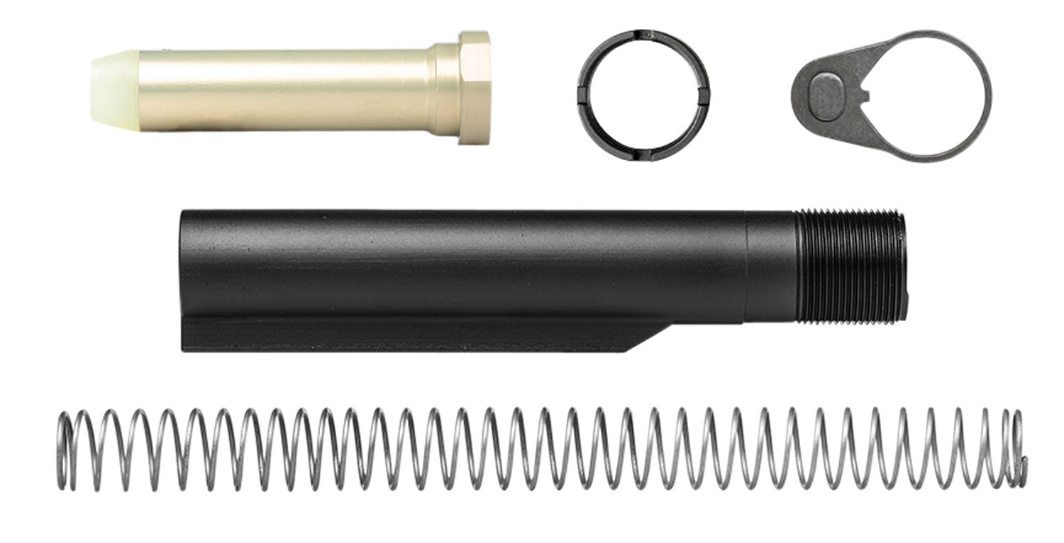 Aero Precision APRH100151 AR-15 Carbine Buffer Kit Mil-Spec 6-Position 7075-T6 Aluminum Black with Buffer and Spring