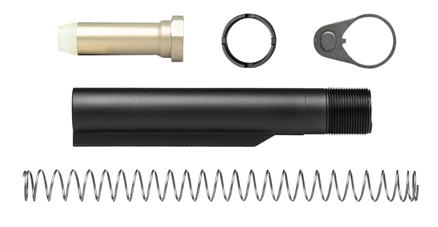 Aero Precision APRH100158 M5 308 Carbine Buffer Kit Mil-Spec 6-Position 7075-T6 Aluminum Black with Buffer and Spring