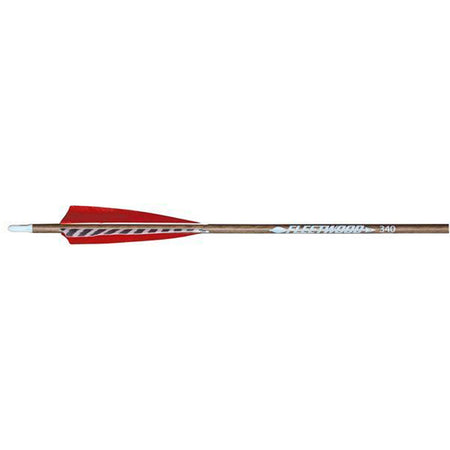 Fleetwood Natural Grain Carbon Arrows 340 Spine Turkey Feathers 6-Pack