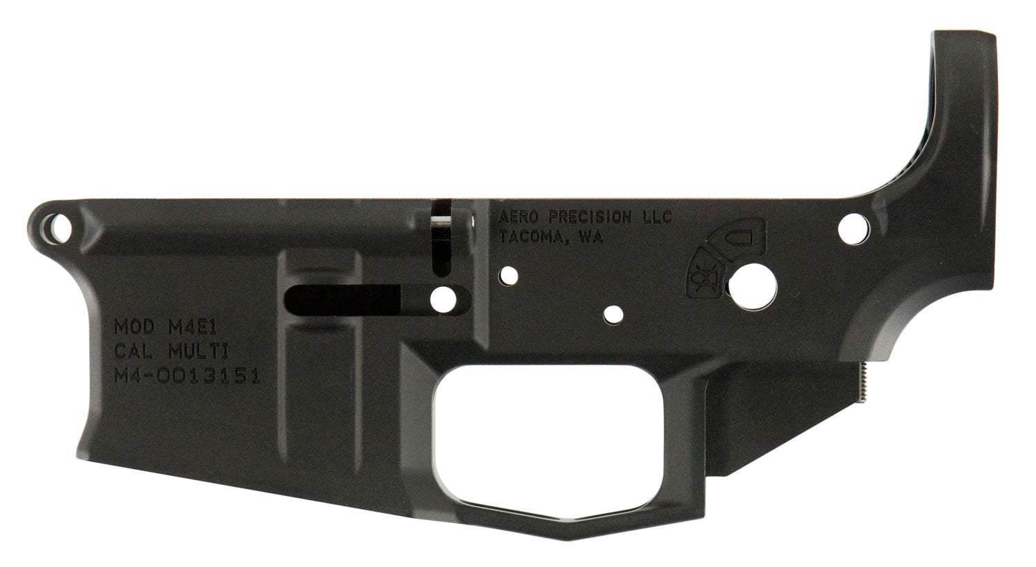 Aero Precision, M4E1, Semi-automatic; Stripped Lower Receiver, 223 Remington/556NATO, Anodized Finish, Black