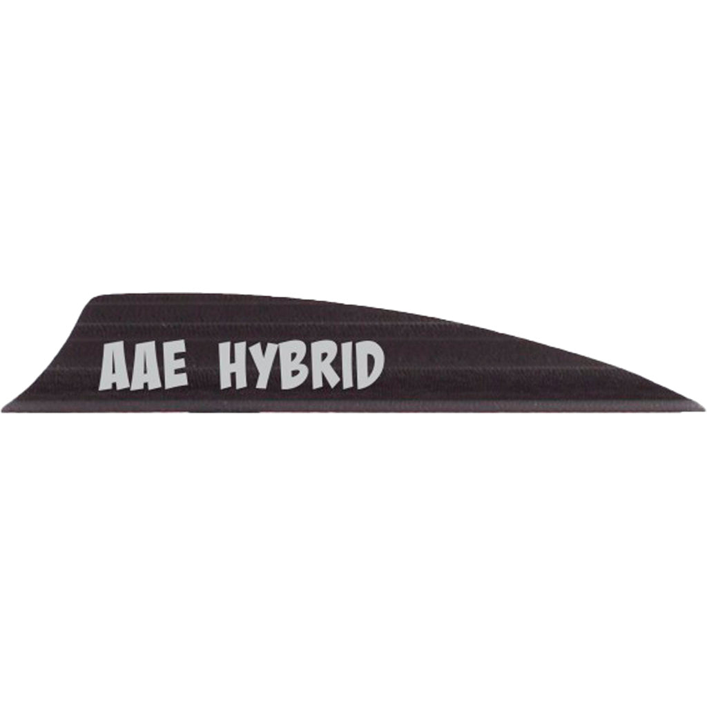 AAE Hybrid 2.0 Shield Cut Arrow Vanes Black 50 Pack