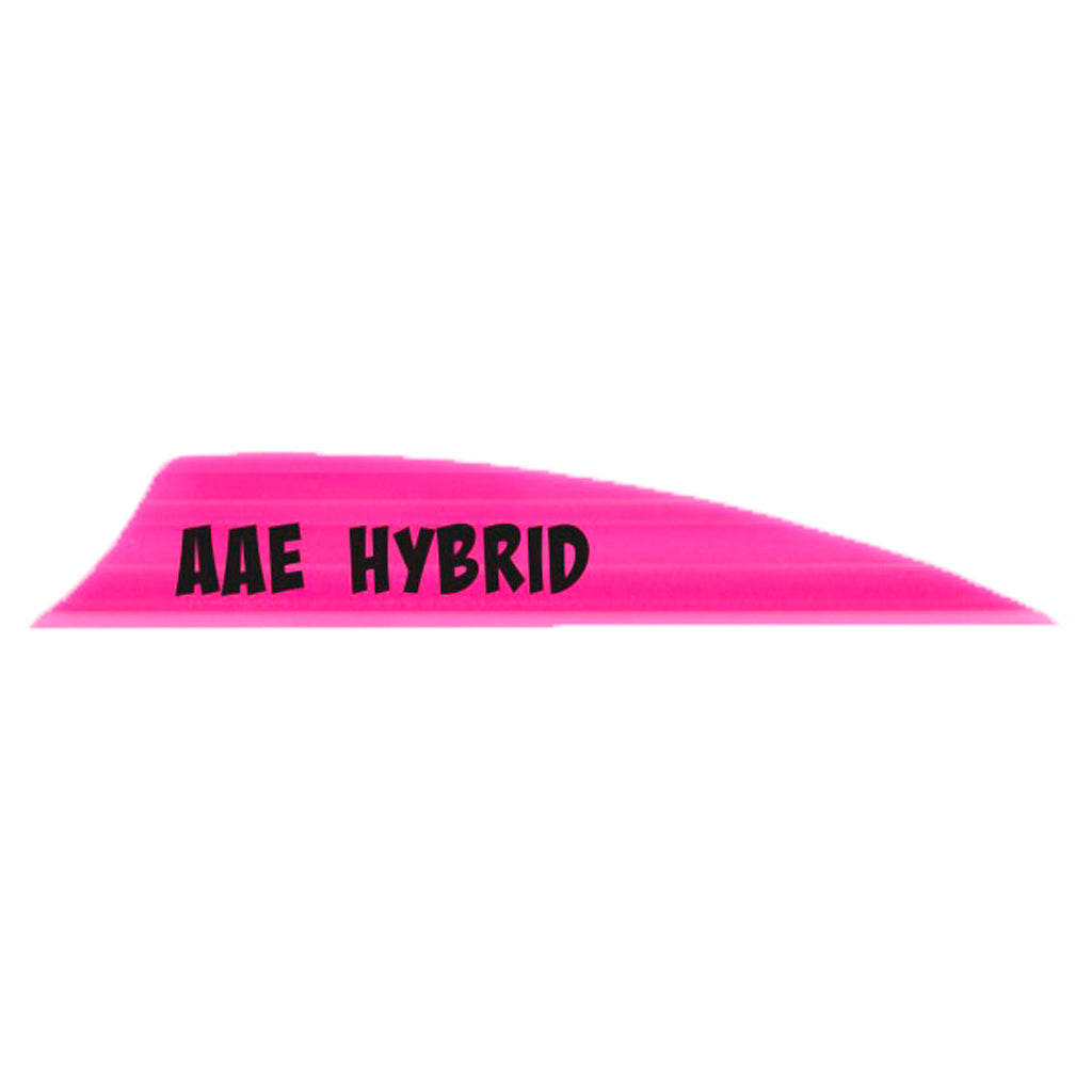 AAE Hybrid 2.0 Shield Cut Arrow Vanes Hot Pink 50-Pack