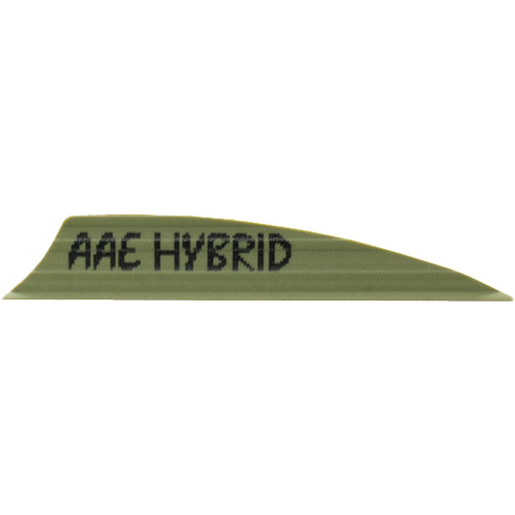AAE Hybrid 2.0 Shield Cut Arrow Vanes OD Green 50-Pack