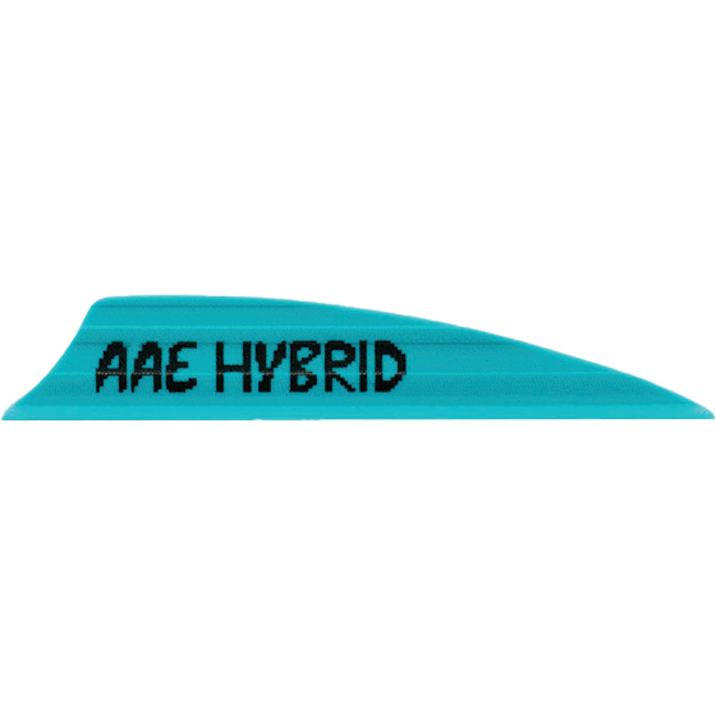 AAE Hybrid 2.0 Shield Cut Arrow Vanes Teal 50-Pack