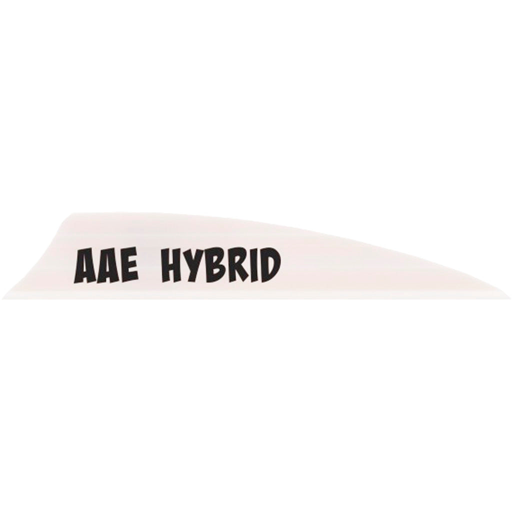AAE Hybrid 2.0 Shield Cut Arrow Vanes White 50-Pack