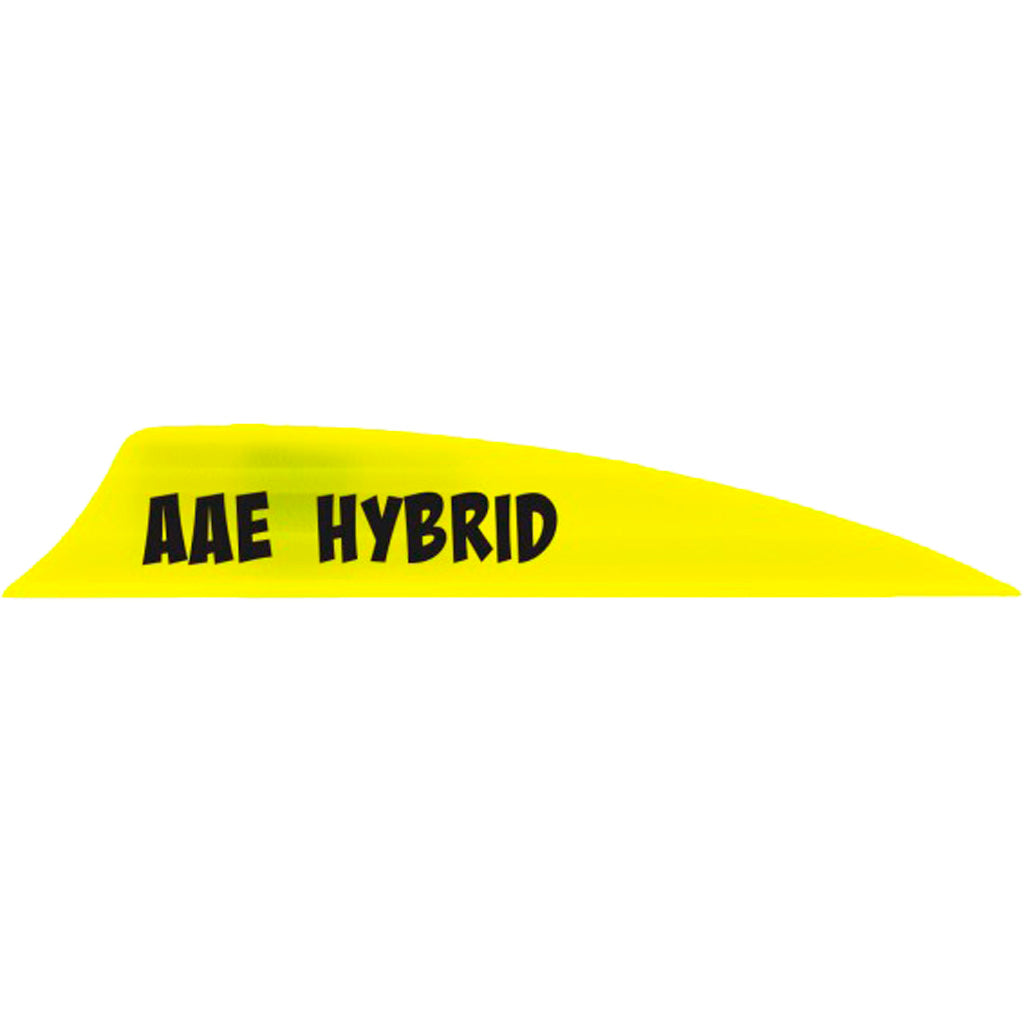 AAE Hybrid 2.0 Shield Cut Arrow Vanes Yellow 50-Pack