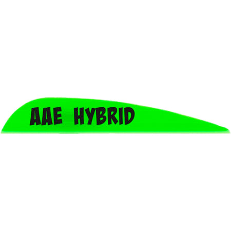 AAE Hybrid 23 Arrow Fletching Vanes Bright Green 50-Pack