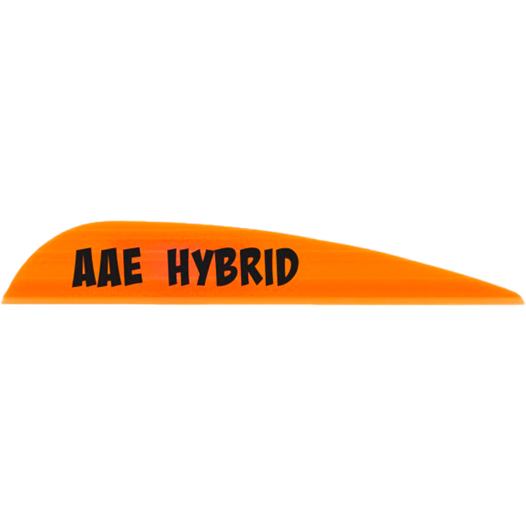 AAE Hybrid 23 Arrow Fletching Vanes Fire Orange 50-Pack
