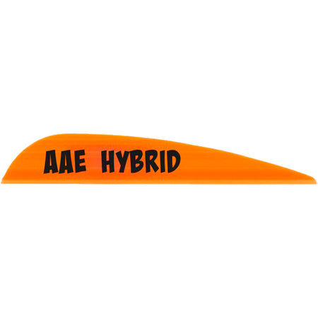 AAE Hybrid 23 Arrow Fletching Vanes Fire Orange 50-Pack