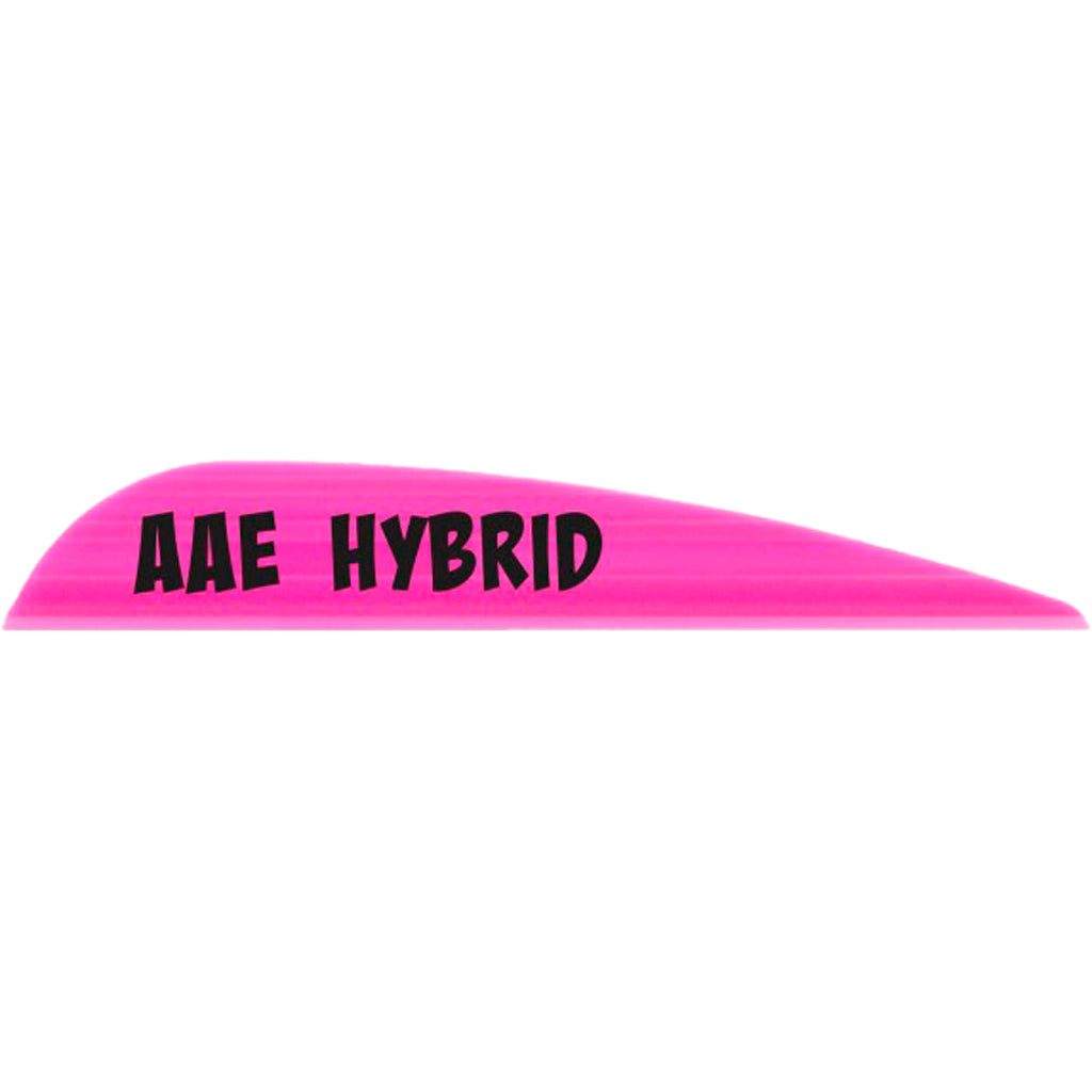 AAE Hybrid 23 Arrow Fletching Vanes Hot Pink 50-Pack