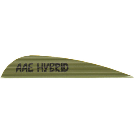 AAE Hybrid 23 Arrow Fletching Vanes OD Green 50-Pack
