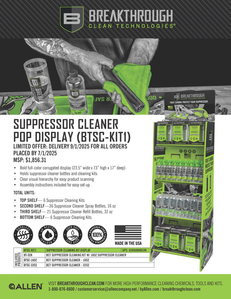 Suppressor Cleaning Kit Retail Display
