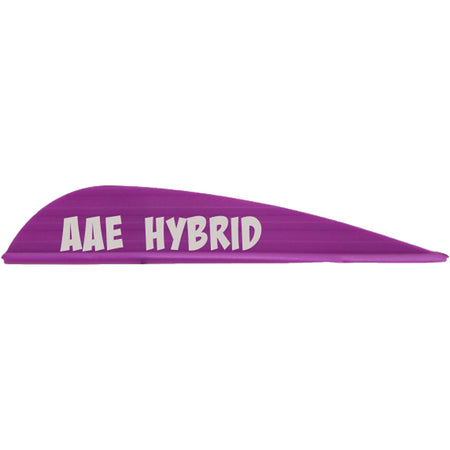 AAE Hybrid 26 Arrow Vanes Purple 50-Pack