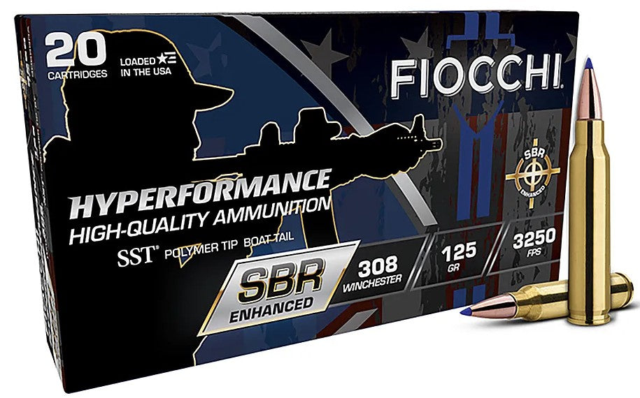 Fiocchi Hyperformance SBR Enhanced .308 Win / 7.62x51mm 125 gr PolyTip ammo