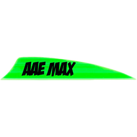 AAE Max 2.0 Shield Cut Arrow Vanes Bright Green 50-Pack