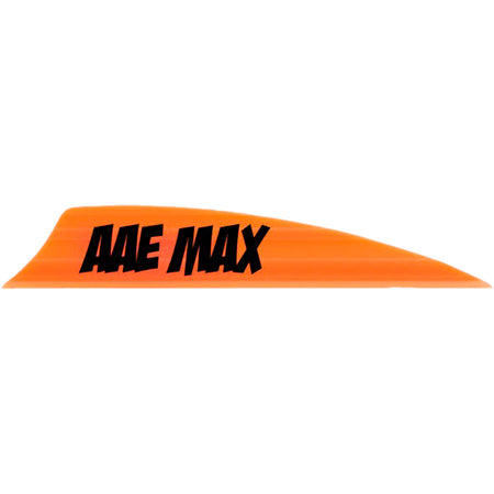 AAE Max 2.0 Shield Cut Arrow Vanes Fire Orange 50-Pack