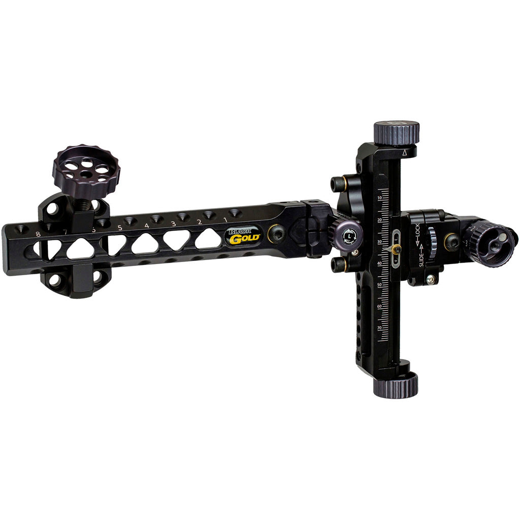 Black Gold 2ADT Competition Archery Sight 6 in. Dovetail Grey RH