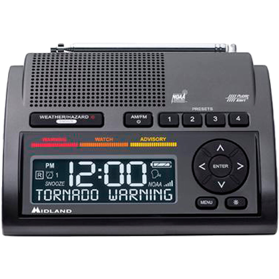 Midland WR400 Deluxe NOAA Weather Alert Radio S.A.M.E. Digital Technology 80-Alert