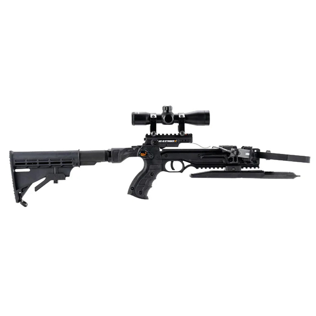Steambow AR Series Survival Crossbow Takedown 150 lb 4x Scope with Broadhead Arrows