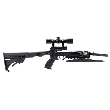 Steambow AR Series Survival Crossbow Takedown 150 lb 4x Scope with Broadhead Arrows