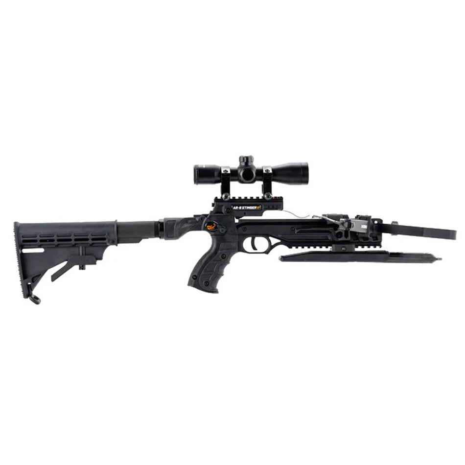 Steambow AR Series Survival Crossbow Takedown 150 lb 4x Scope with Broadhead Arrows