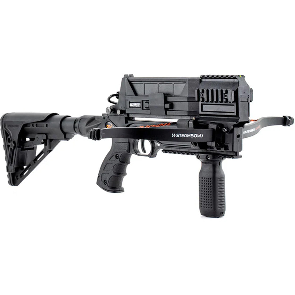 Steambow M10 Tactical Crossbow 75 lb Draw 10-Round Magazine AR15 Stock
