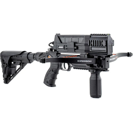 Steambow M10 Tactical Crossbow 75 lb Draw 10-Round Magazine AR15 Stock
