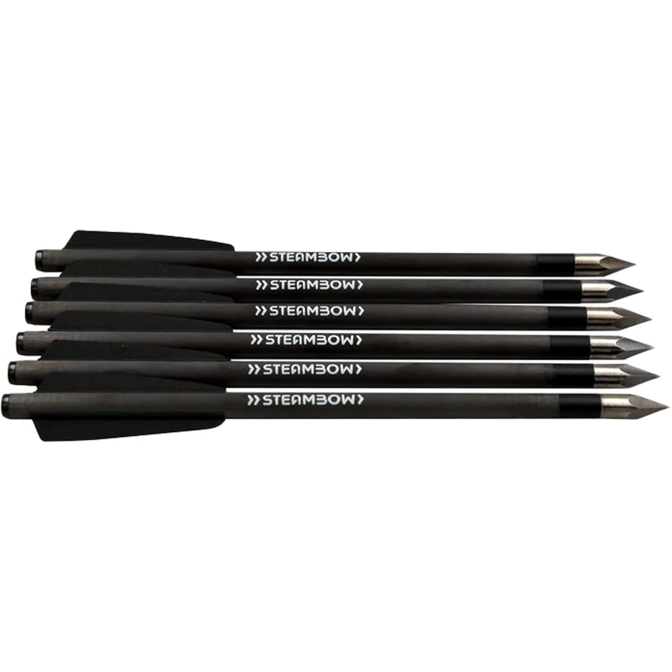 Steambow Light Bodkin Crossbow Arrows Hardened Steel Tips 162 Grains AR-6 Stinger 6 Pack