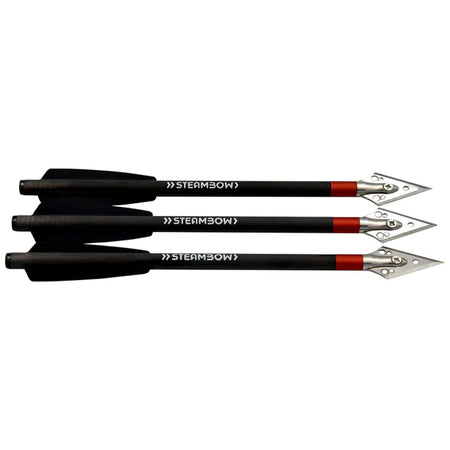 Steambow Light Broadhead Arrows 3-Pack for 35-90 lb Draw Weights