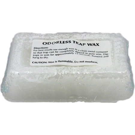 Minnesota Trapline Trappers Wax 1 lb White Odorless Trap Wax for Steel Traps