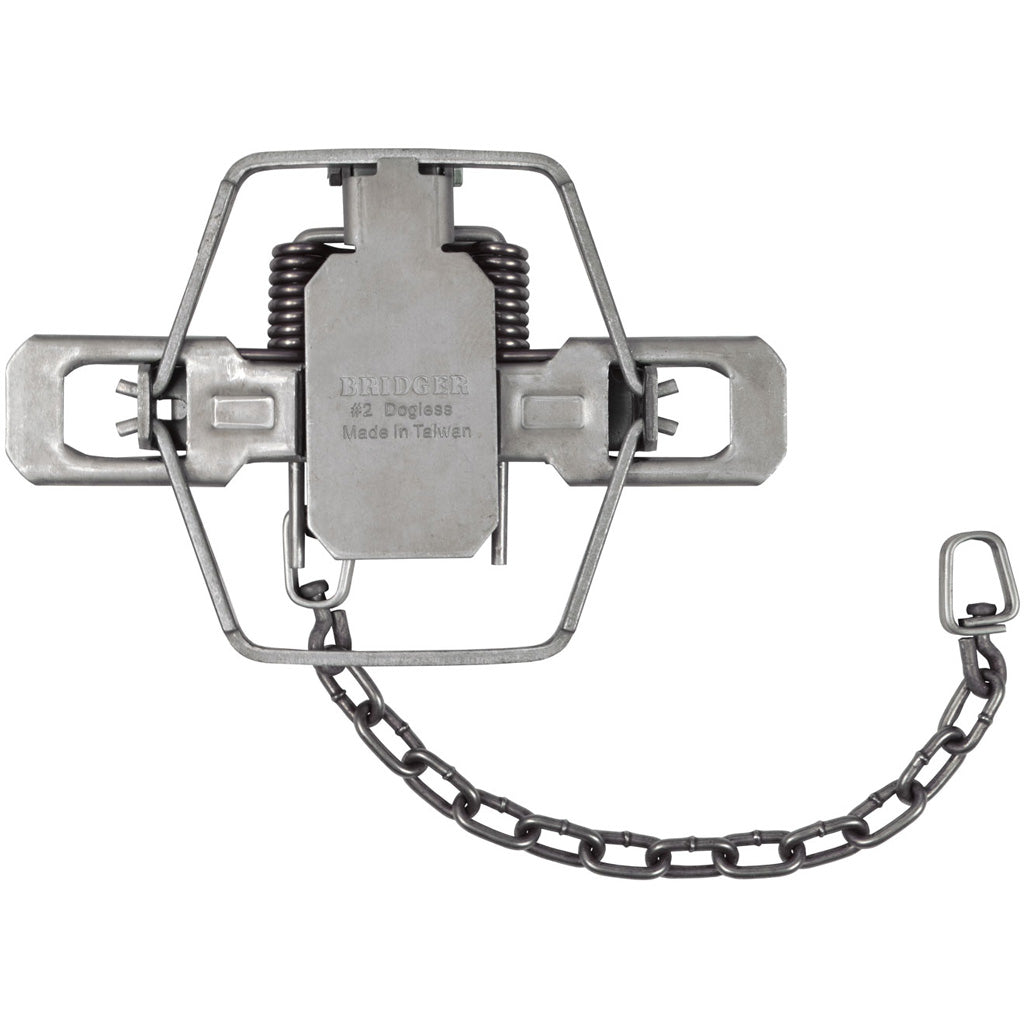 Bridger Coil Trap 2-Coil #2 Dogless Offset Jaw for Fox Coyote and Bobcat