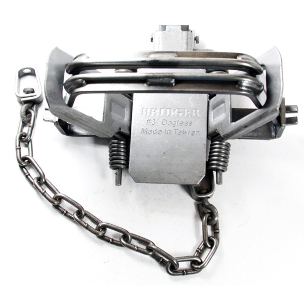 Bridger Coil Trap 4-Coil #3 Dogless Modified Offset Jaw for Coyote and Bobcat