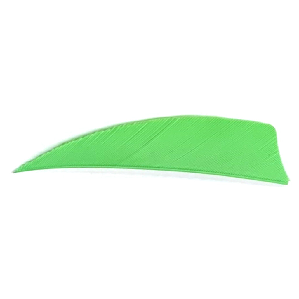 Trueflight Shield Cut Arrow Feathers Chartreuse 3 in. RW 100-Pack