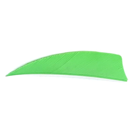 Trueflight Shield Cut Arrow Feathers Chartreuse 3 in. RW 100-Pack
