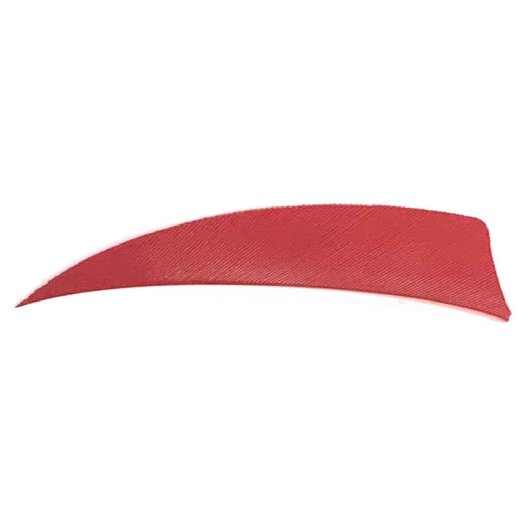 Trueflight Shield Cut Arrow Feathers Red 3 in. LW 100-Pack