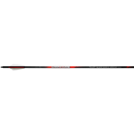 Black Eagle Carnivore .003 250 Spine Carbon Arrows 2.5 in. Shield Cut Vanes 6-Pack