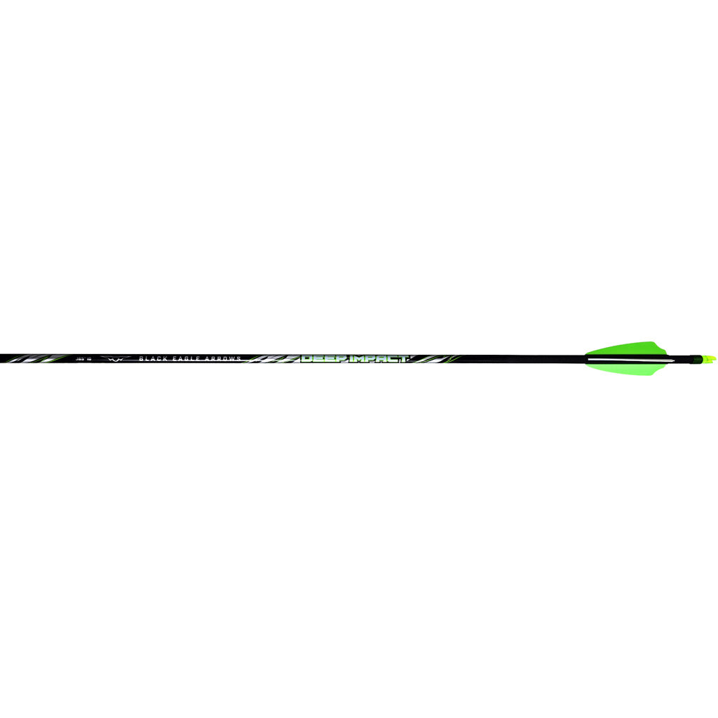 Black Eagle Deep Impact .001 400 Spine Micro-Diameter Carbon Arrows 2.5 in. Shield Cut 6-Pack
