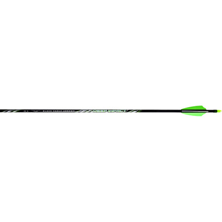 Black Eagle Deep Impact .001 400 Spine Micro-Diameter Carbon Arrows 2.5 in. Shield Cut 6-Pack