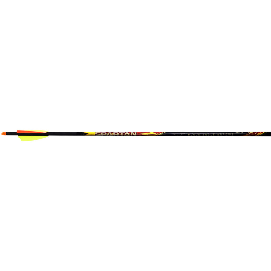 Black Eagle Spartan Arrows .001 Straightness 300 Spine 2.5 in Shield Cut 6 Pack