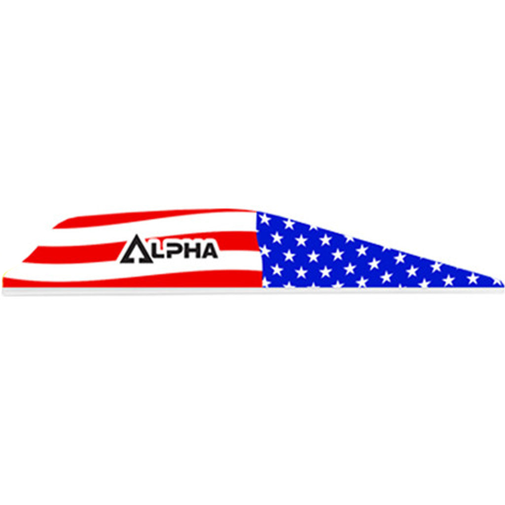 Bohning Alpha Vanes American Flag Color - 100 Pack