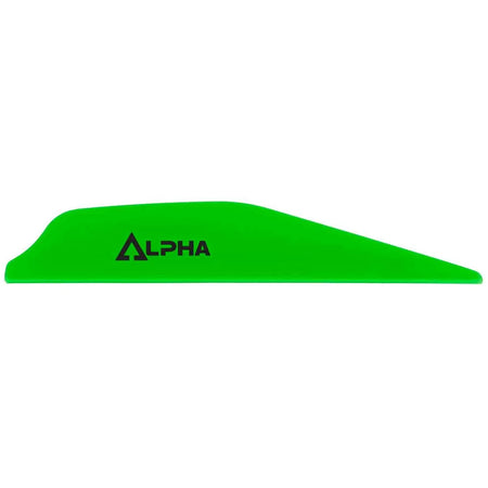 Bohning Alpha Vanes Neon Green Color - 100 Pack
