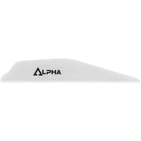 Bohning Alpha Vanes White Arrow Fletching 100 Pack
