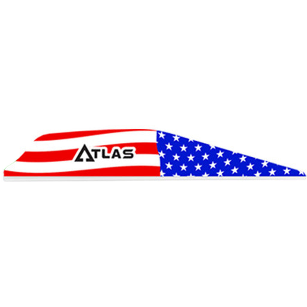 Bohning Atlas Vanes American Flag Arrow Fletching 100 Pack